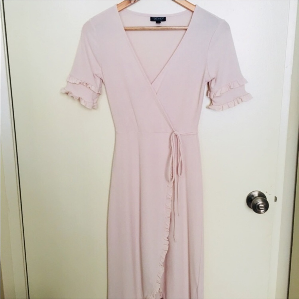 Topshop faux wrap dress